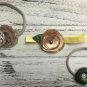 New Handmade Headbands Brown Shabby Mustard Yellow Sage Flowers Nylon Headband
