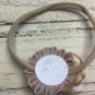 New Handmade Headbands Brown Shabby Mustard Yellow Sage Flowers Nylon Headband
