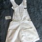 New Joes Jeans Nicky White Overall Small Women Denim