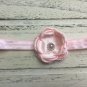 3 New Lace Handmade Headbands Newborn Flower Baby Pink Mauve Photo Prop