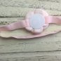 3 New Lace Handmade Headbands Newborn Flower Baby Pink Mauve Photo Prop