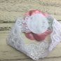 3 New Lace Handmade Headbands Newborn Flower Baby Pink Mauve Photo Prop