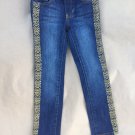 PRE OWNED LUCKYBRAND JEANS CATE SKINNY EMBROIDEREDSIZE 5 TODDLER GIRL DENIM BLUE