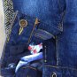 PRE OWNED LUCKYBRAND JEANS CATE SKINNY EMBROIDEREDSIZE 5 TODDLER GIRL DENIM BLUE