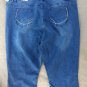 New Michael F. Plus Denim Capri Blue 22W