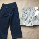 NWT Beverly Hills Princess Shorts Beige Cambridge Classics Pants Navy Size 4