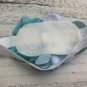 3 New Handmade Headbands White Teal Black Flowers Toddler Special Occasion