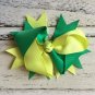 NEW HANDMADE BOWS PINK GREEN CHEVRON TODDLER GIRL BUNDLE 5