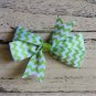 NEW HANDMADE BOWS PINK GREEN CHEVRON TODDLER GIRL BUNDLE 5