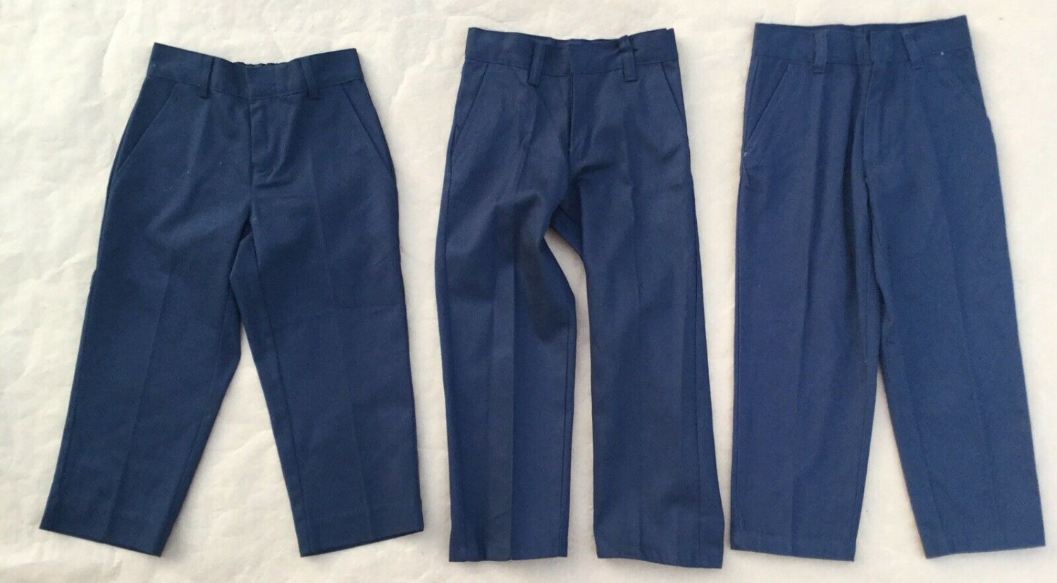 3 NAVY SCHOOL UNIFORM PANTS BOY SIZE 4 VARIOUS BRANDS NEW WITHOUT TAGS