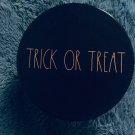 New Rae Dunn “TRICK OR TREAT” Black Halloween Cake Stand