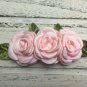 3 New Handmade Headbands Burnt Edge Peach Pink Gold Flowers Pink Lace Headband