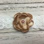 3 New Handmade Headbands Burnt Edge Peach Pink Gold Flowers Pink Lace Headband
