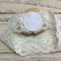 3 New Handmade Headbands Burnt Edge Peach Pink Gold Flowers Pink Lace Headband
