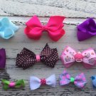NewHandamde Bows For Baby And Toddler In Pink Blue Purple Bright Colors