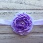 3 New Handmade Headband Burnt Edge Lace Lavander Peach Pink Lace Baby Photo Prop