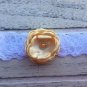 Bundle  3 New Handmade Headbands Burnt Edge Flowers Lace Toddler Blue Peach Gold