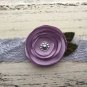 3 HANDMADE LACE HEADBAND CORAL LAVANDER SPECIAL OCCASION PHOTO PROP BABY TODDLER