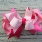 5 New Handmade Bows Baby Toddler Pink Polka Dot White Fushia Mauve