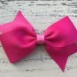 5 New Handmade Bows Baby Toddler Pink Polka Dot White Fushia Mauve