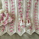 Baby Blanket Set Heirloom Rosewood set Crochet