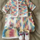 Baby blanket set, Primary Rainbow