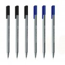 Staedtler Triplus Fineliner 0.3mm - Pack of Six (3 Black & 3 Blue)