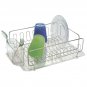 InterDesign Forma Stainless Steel Sink Dish Drainer Tray Kitchen Rack for Dry...