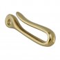 RDEXP Golden Solid Brass U Hook Key Chain Belt Wallet Clip Holder (60mm L)