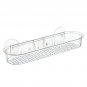 iDesign Plastic Bathroom Suction Holder, Shower Organizer Shelf Basket for Sp...