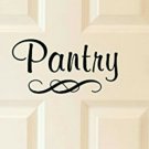 Pantry Decal - Vinyl Art Wall Decal for the Home or Kitchen Pantry - 9" W X 4...