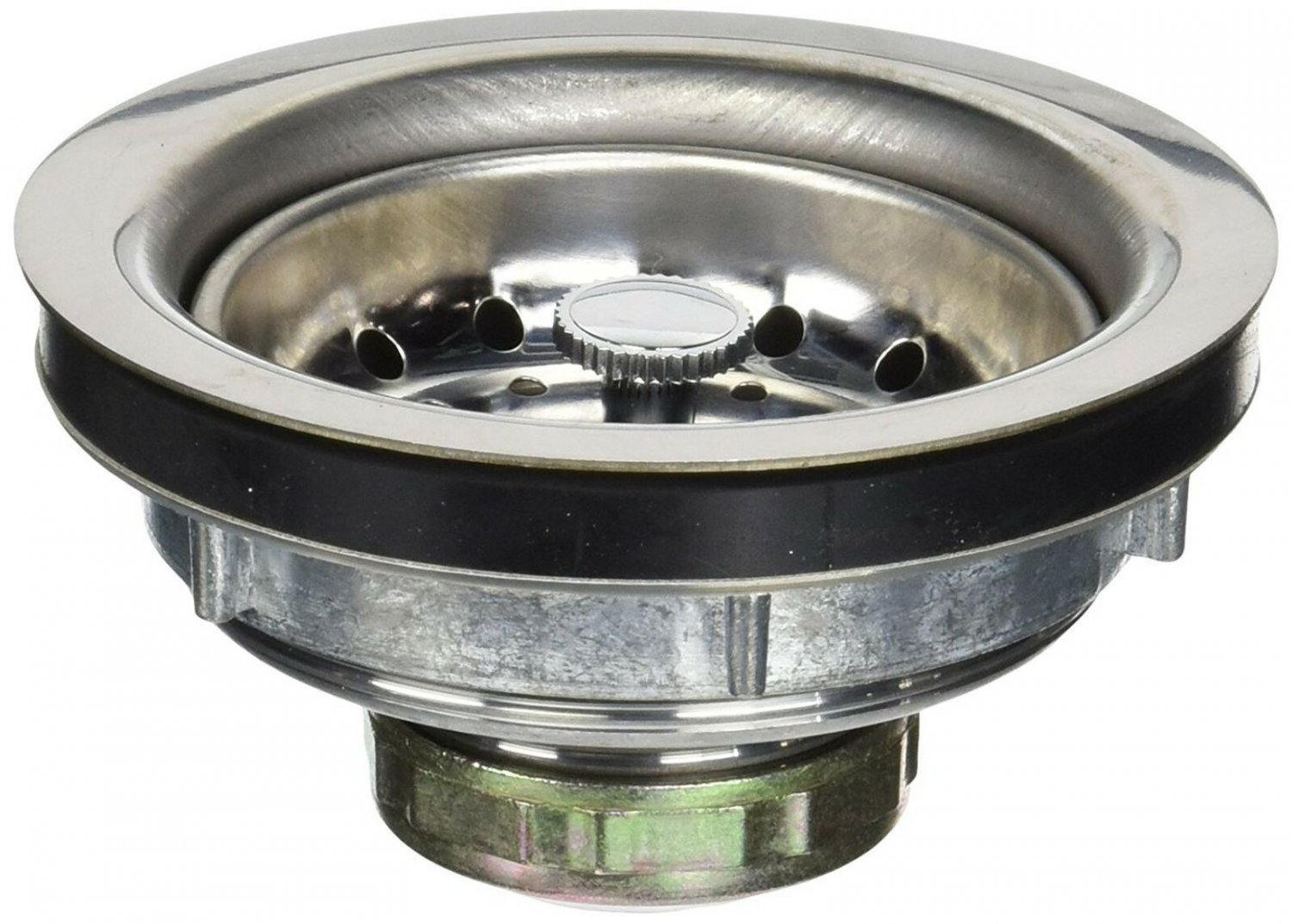 Everflow 7516 Kitchen Sink (3-1/2 Inch) Stainless Steel Drain Assembly With W...