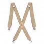 Dickies Men's 1-1/2 Solid Straight Clip Suspender Beige One Size
