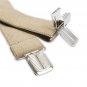Dickies Men's 1-1/2 Solid Straight Clip Suspender Beige One Size