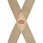 Dickies Men's 1-1/2 Solid Straight Clip Suspender Beige One Size