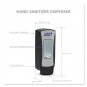 PURELL ADX-12 Push-Style Dispenser, Chrome/Black Finish, Dispenser for PURELL...