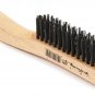 Forney 70505 Wire Scratch Brush, Carbon Steel with Wood Shoe Handle, 10-1/4-I...