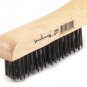 Forney 70505 Wire Scratch Brush, Carbon Steel with Wood Shoe Handle, 10-1/4-I...
