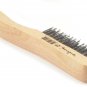 Forney 70505 Wire Scratch Brush, Carbon Steel with Wood Shoe Handle, 10-1/4-I...