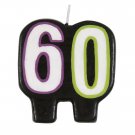 Birthday Cheer 60th Birthday Candle Number Candles