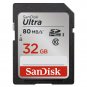 SanDisk 32GB Ultra Class 10 SDHC UHS-I Memory Card Up to 80MB, Grey/Black (SD...