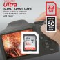 SanDisk 32GB Ultra Class 10 SDHC UHS-I Memory Card Up to 80MB, Grey/Black (SD...