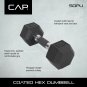 CAP Barbell Coated Dumbbell Weights with Padded Grip 15-Pound
