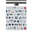 100 Pack 10x13 Dogs and Puppies Animal Poly Mailers Shipping Envelopes Bags w...