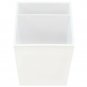 JAM PAPER Plastic Pen Holder - White - Desktop Pencil Cup - Sold Individually