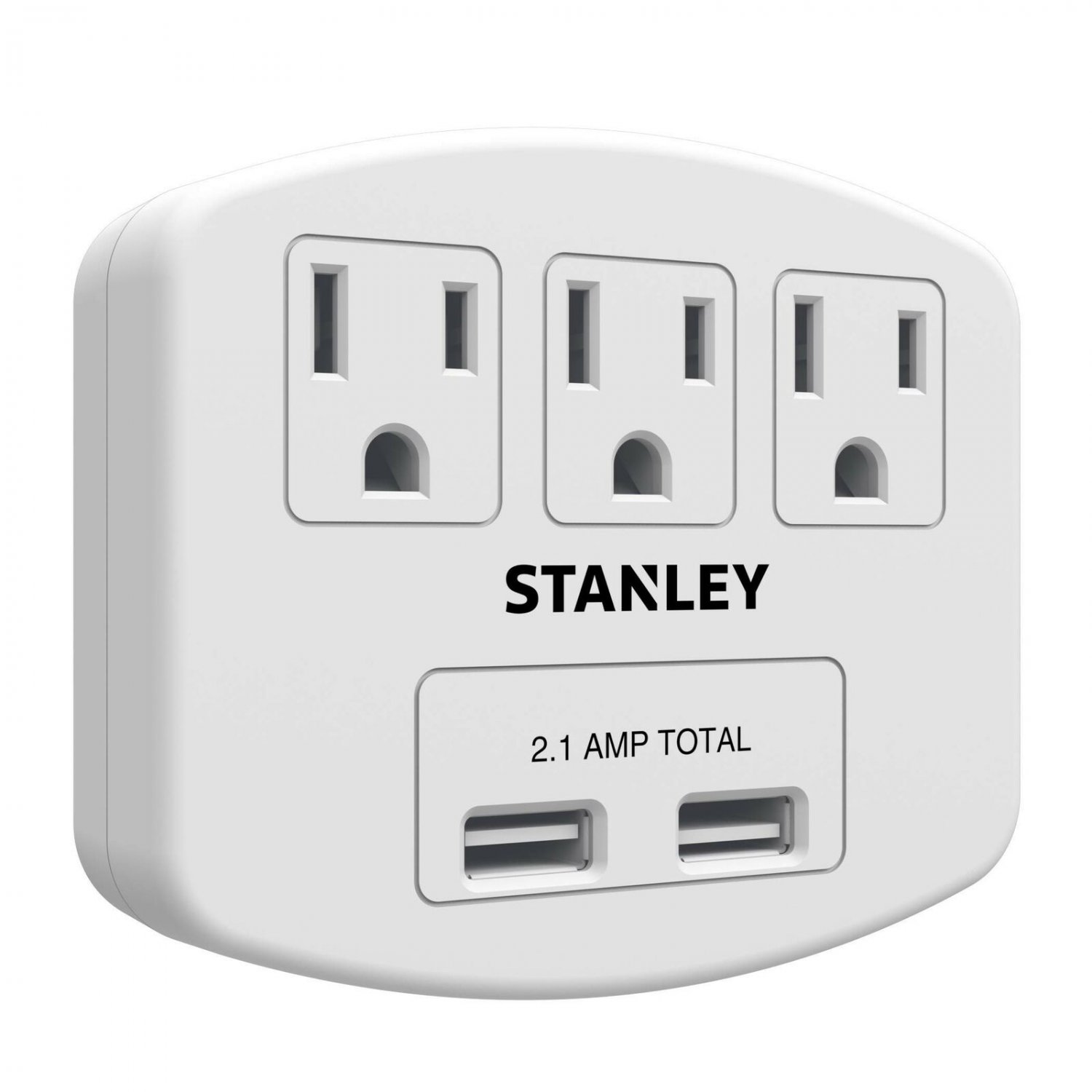 Stanley 30407 PlugMax 3 USB, White