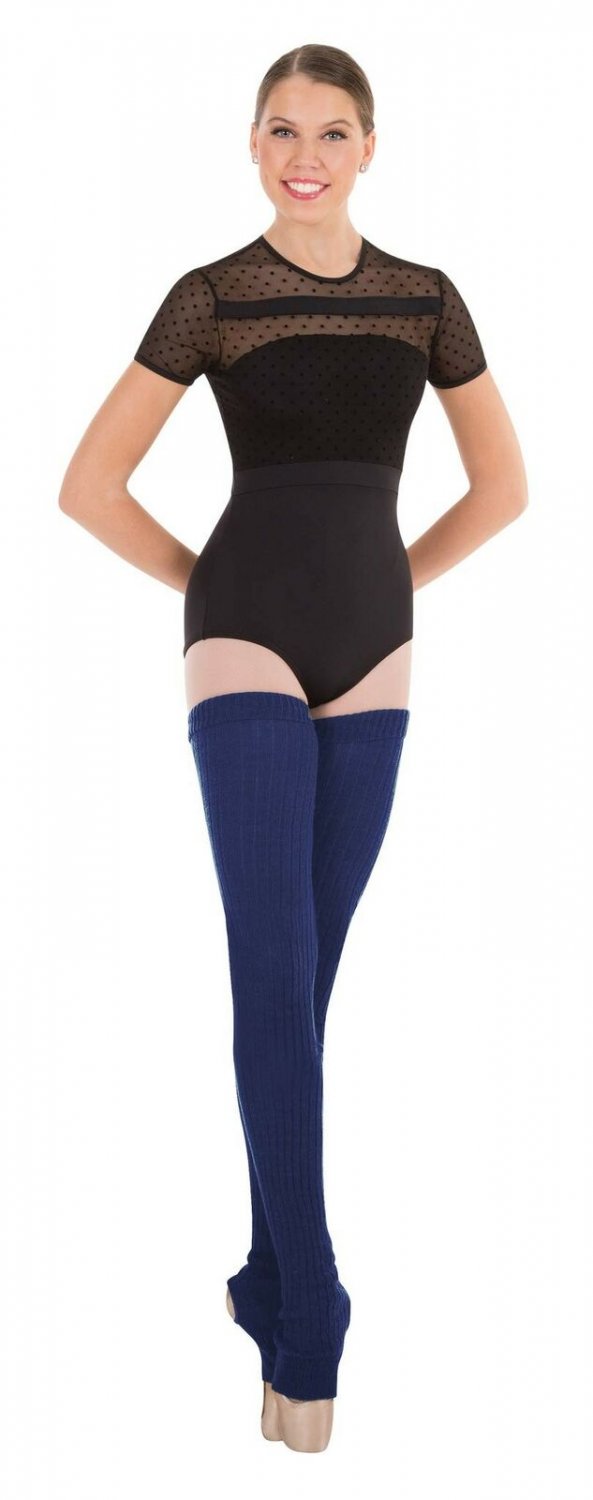 Body Wrappers 48" Extra Long Stirrup Leg Warmers - 92 Midnight Blue
