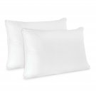 BioPEDIC Low Profile Hypoallergenic Flat Pillow (2 Pack),Standard/Queen