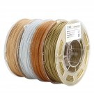 AMOLEN PLA 3D Printer Filament, 1.75mm, Set with Bronze, Marble, Wood, Shinin...