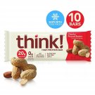 Think! (thinkThin) High Protein Bars - Chunky Peanut Butter, 20g Protein, 0g ...
